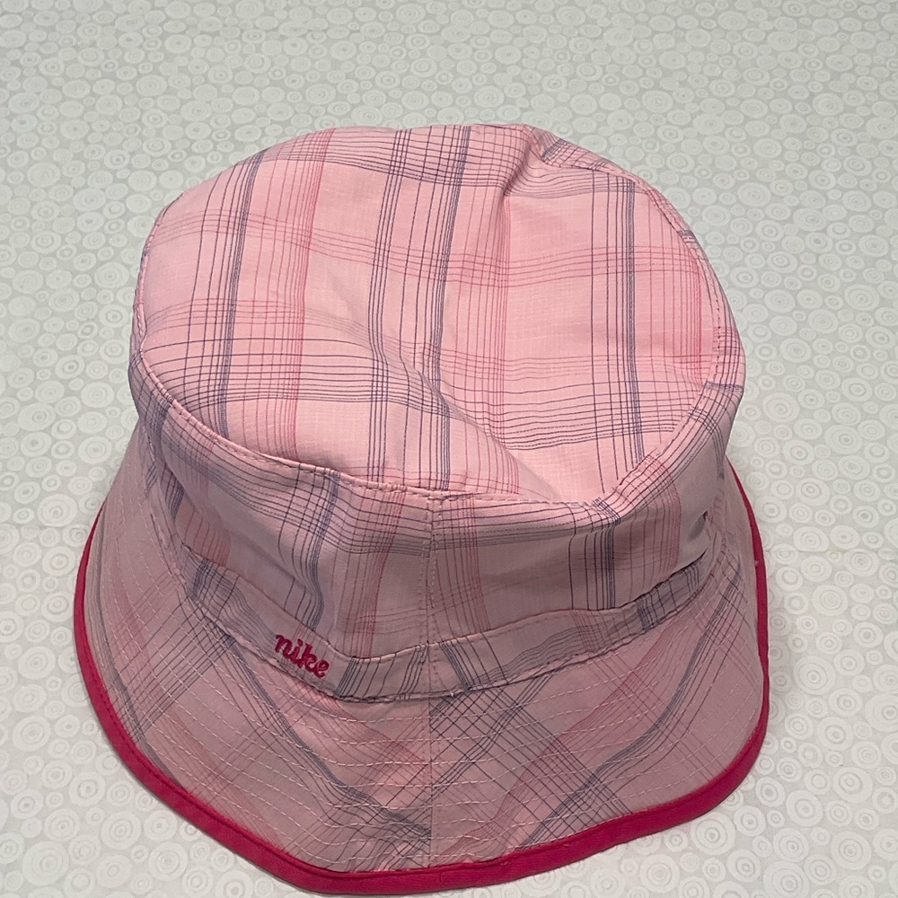 Nike Pink Checkered Bucket Hat